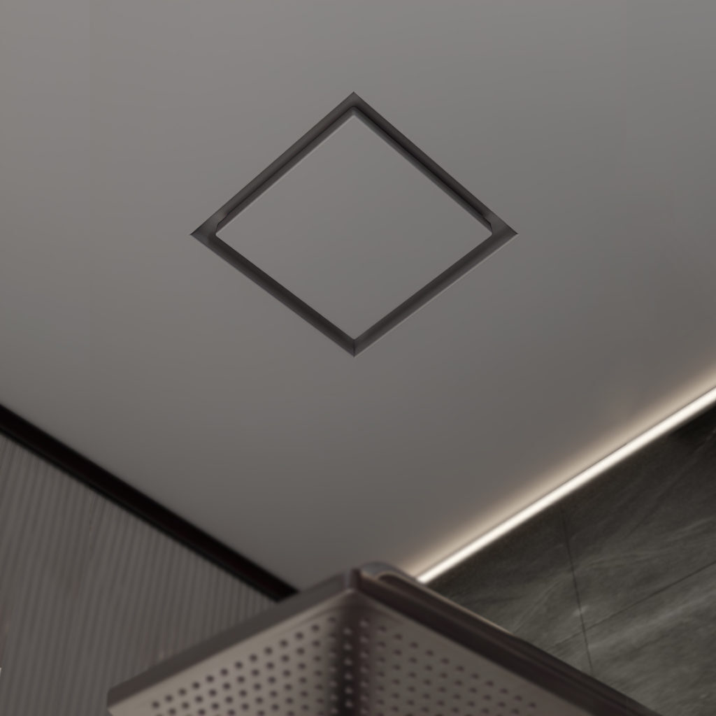 Диффузор под покраску скрытого монтажа SECRET SOFT FRAME D160мм