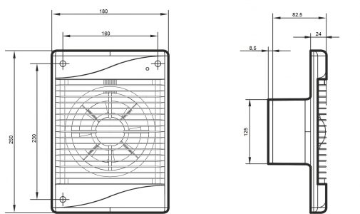 Вентилятор ERA DiCiTi STANDARD 5C